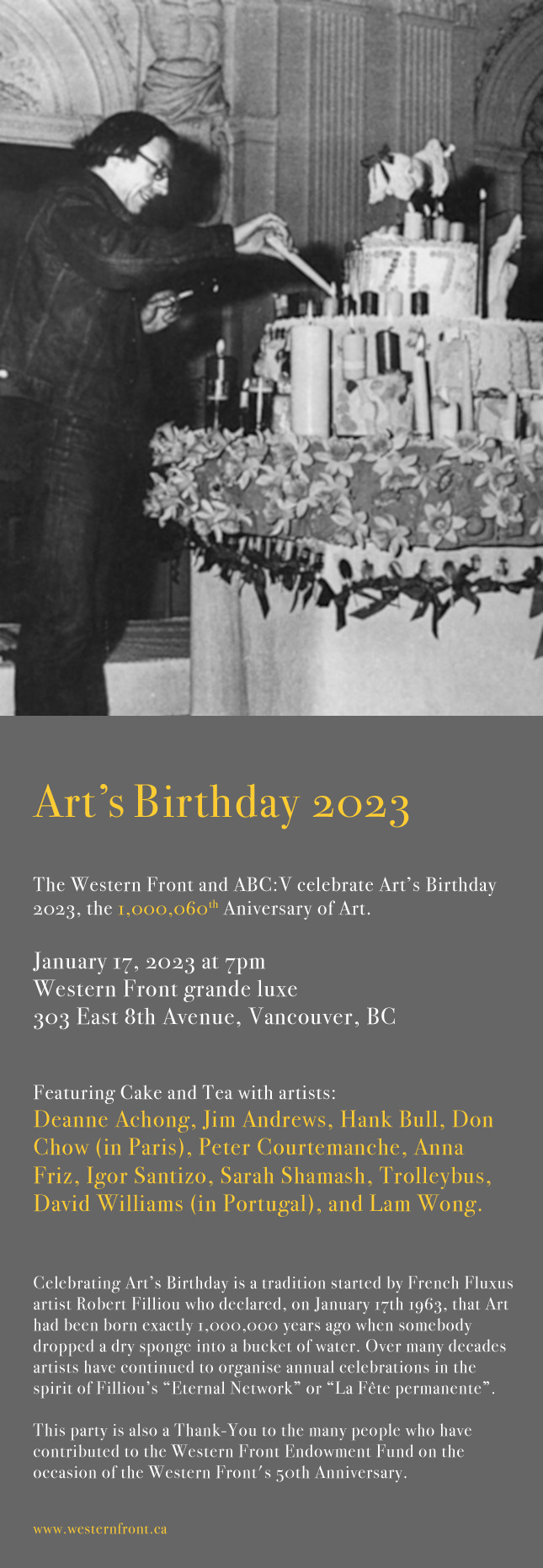 Art's Birthday 2023, Lam Wong, Western Front